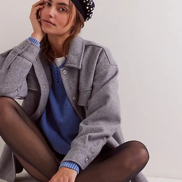 NEW Free People We The Free Lola Shirt Jacket - Picture 2 of 10